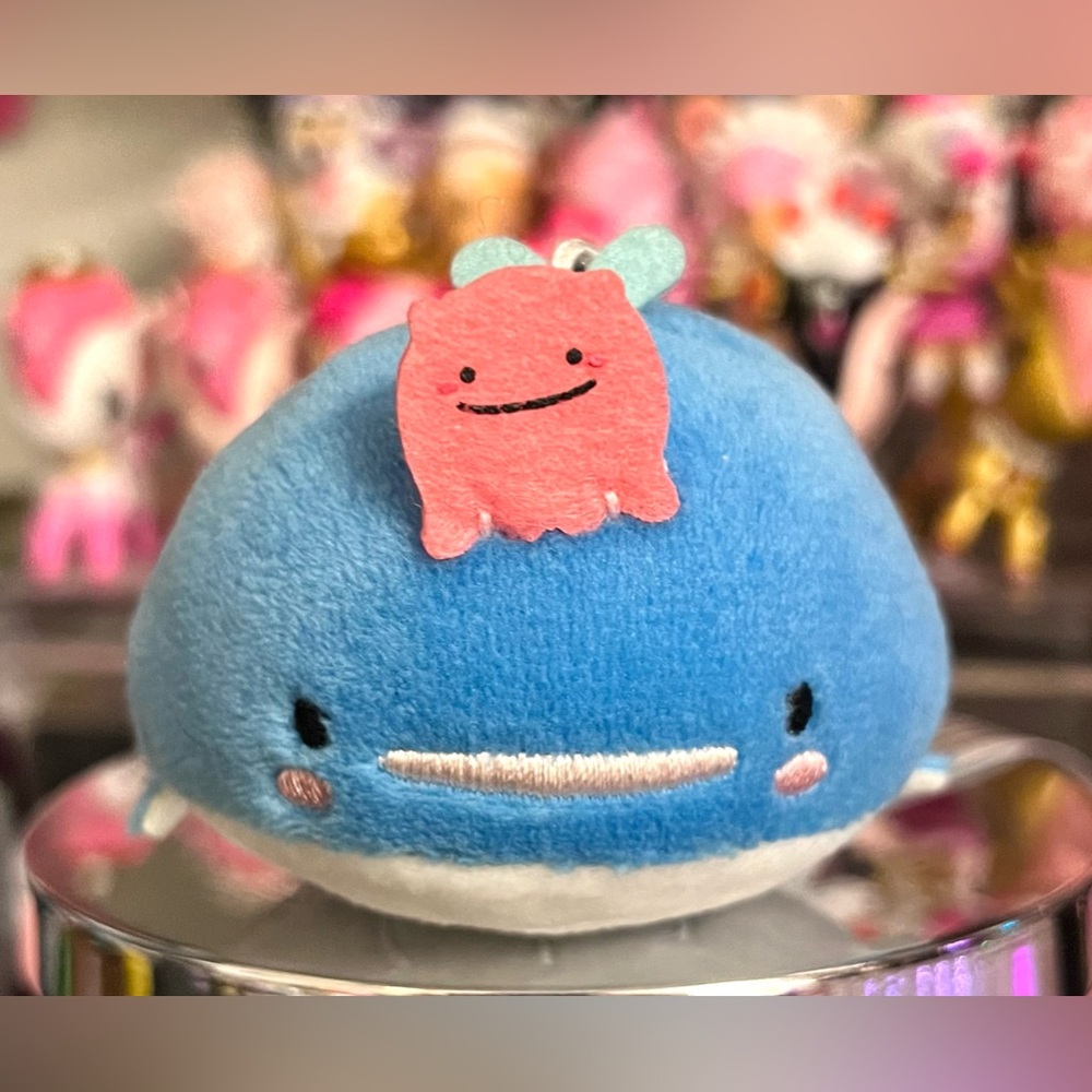 Jinbesan to Samesan Kawaii Whale Stuffed Plush Clip Keychain